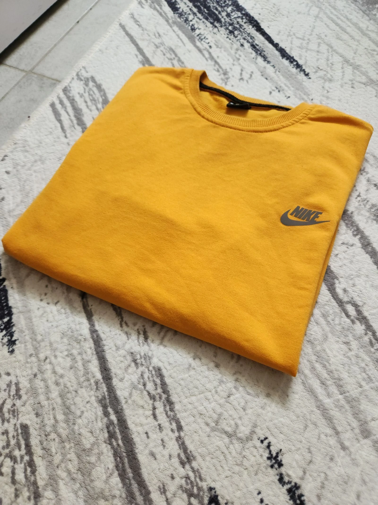 Moletom Nike Mostarda Masculino Tamanho S / Suéter Gola Redonda Vintage Streetwear – photo 4